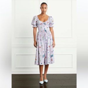 Hill House Home Ophelia Nap Dress in Sea Creatures Print Lilac Purple Size Large